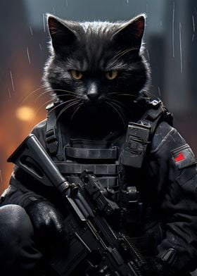 Animal Soldier Cat