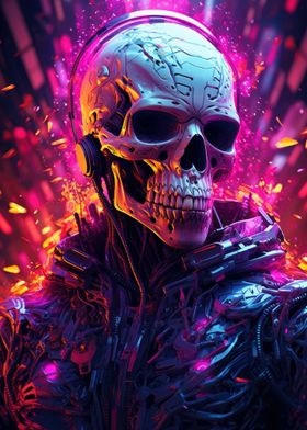 Cyberpunk Skull