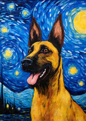 Belgian Malinois Night