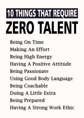 Require Zero Talent