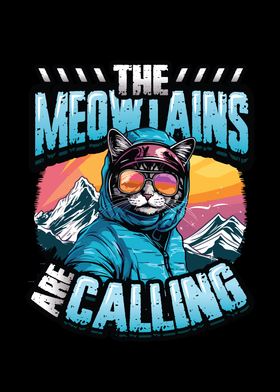 Meowtains Snowboarding