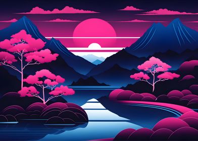 Zen Pink Horizon