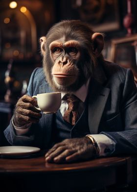 Monkey And A Cuppa Tea