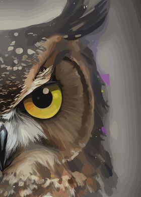 Angry Owl Close Up