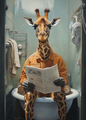 Toilet Giraffe