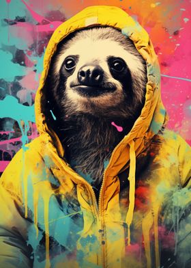 Sloth in Hoodie