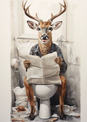 Deer Bathroom Decor