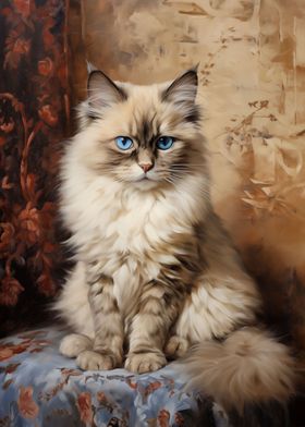 Ragdoll kitten portrait