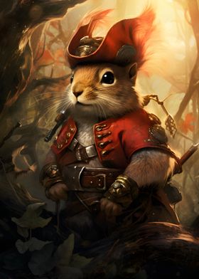 Red Squirrel Medieval warr
