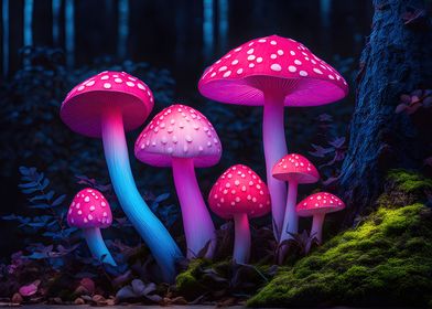 Pink Mushroom Delight