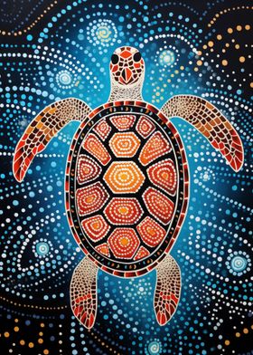 Aboriginal Turtle Dot 