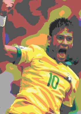 neymar sport pop art