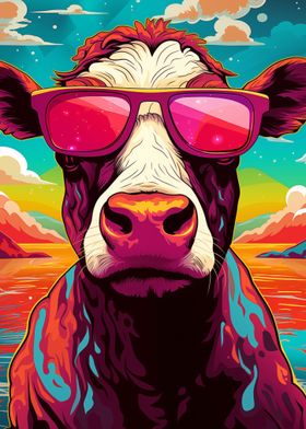 Cow With Sunglasses