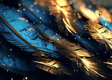 Golden feathers