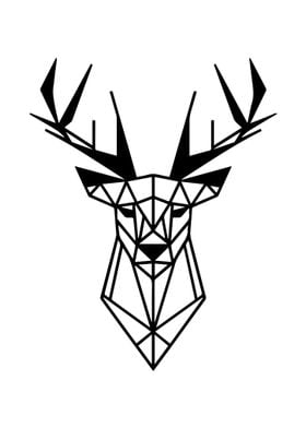 Deer Geometric Style