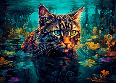 BLACK CAT MONET NATURE