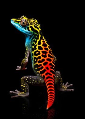 Gecko leopard Colorful