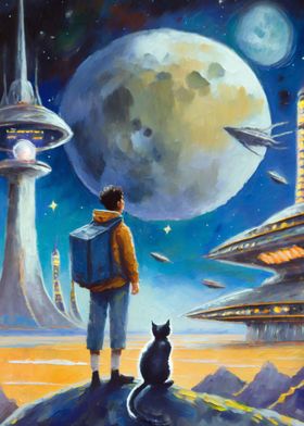 Space Adventure with a Cat