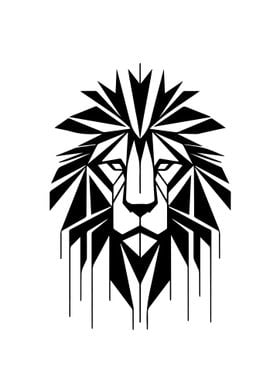 Lion Geometric Style