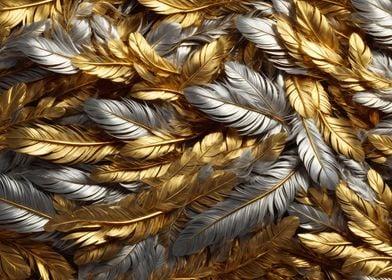 Royal golden feathers