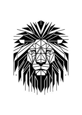 Lion Geometric Style