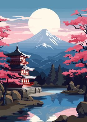 Japanese Temple Landscape