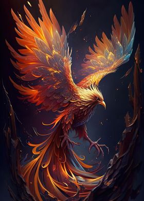 Mystical Phoenix Bird