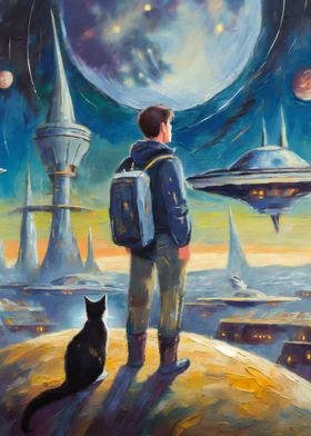 Space Adventure with a Cat