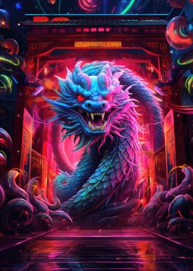 Dragon Neon Gate