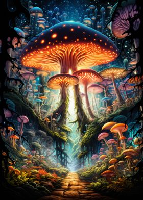 Fantasy Mushroom Forest