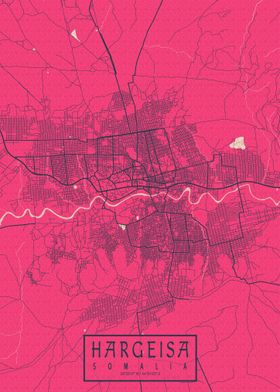 Hargeisa City Map Blossom