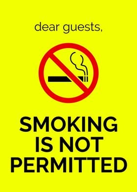 smoking is not permitted