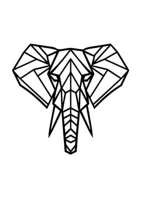 Elephant Geometric Style