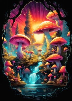 Magic Mushroom Landscape