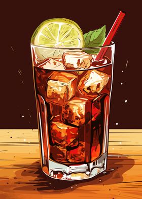 Cuba libre Cocktail