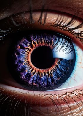 Macro Iris Eye photography