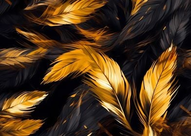 Royal golden feathers