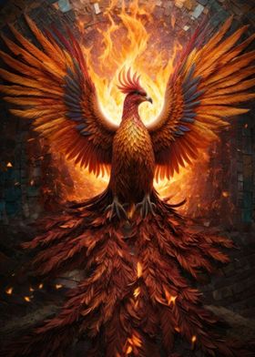 Mystical Phoenix Bird