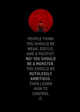 Bushido Quote Be Monster