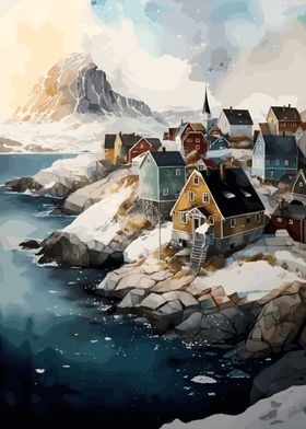 Greenland Watercolor