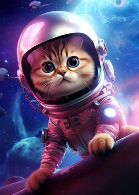 Astronaut Space Cat 2