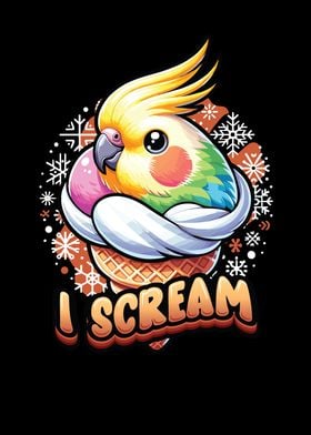 I Scream Funny Cockatiel