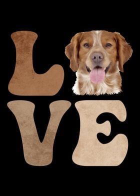 Brittany Spaniel Dog LOVE