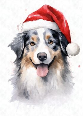 Australian Shepherd Xmas