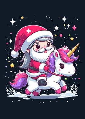 Santa Claus and Unicorn