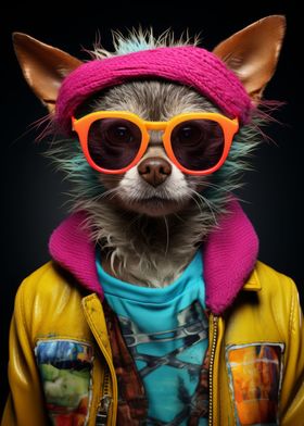 Quirky Dressed Chihuahua