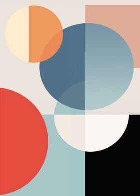 Abstract Bauhaus Wall Art