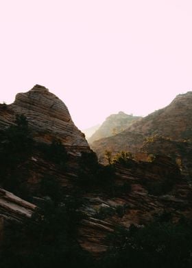 Dusk on Canyon Peaks