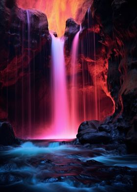 Colorful Waterfall