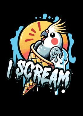 I Scream Funny Cockatiel